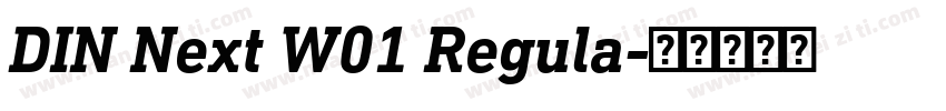 DIN Next W01 Regula字体转换